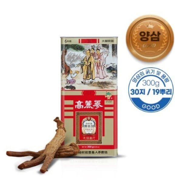 Red Ginseng Punggi Dried 19 Roots 300g