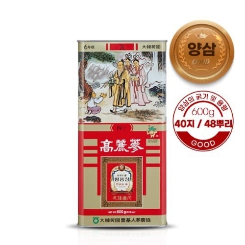Red Ginseng Punggi Dried 28 Roots 600g